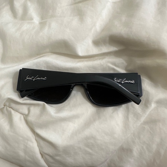 Saint Laurent Glossy Black Sunglasses - Picture 2 of 5